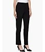 Ming Wang Stand Collar 3/4 Sleeve Button Trim Knit Jacket & Straight Leg Knit Pull-On Pants - Image 2