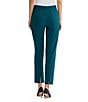 Ming Wang Stretch Crepe Flat Front Straight Leg Ankle Pants - Image 2