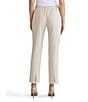 Ming Wang Stretch Crepe Flat Front Straight-Leg Ankle Pants, Color:Limestone - Image 2