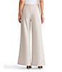 Ming Wang Stretch Crepe Flat Front Wide-Leg Pants, Color:Limestone - Image 2