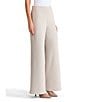 Ming Wang Stretch Crepe Flat Front Wide-Leg Pants, Color:Limestone - Image 3