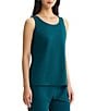 Ming Wang Stretch Crepe Scoop Neck Sleeveless Tank - Image 3