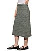Color:Forest/Multi - Image 3 - Tweed Knit Midi Pencil Skirt