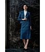 Ming Wang Tweed Knit Plaid No-Roll Elastic Waist Pull-On Skirt - Image 4