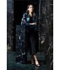 Ming Wang Wrinkle-Resistant Jacquard Knit Abstract Long Sleeve Jacket - Image 6
