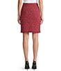 Ming Wang x Anna Marie A-Line Fringe Trim Tweed Knit Pull-On Coordinating Skirt - Image 3