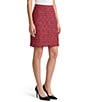 Ming Wang x Anna Marie A-Line Fringe Trim Tweed Knit Pull-On Coordinating Skirt - Image 4
