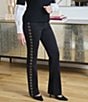 Ming Wang x Anna Marie Cotton-Blend Floral Rhinestone Straight Leg Jeans - Image 1
