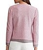 Ming Wang x Family Savvy Coordinating Shell Stitch Crew Neck Long Sleeve Jacket - Image 2
