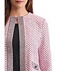 Ming Wang x Family Savvy Coordinating Shell Stitch Crew Neck Long Sleeve Jacket - Image 4