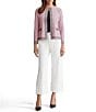 Ming Wang x Family Savvy Coordinating Shell Stitch Crew Neck Long Sleeve Jacket - Image 5