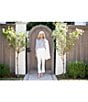 Ming Wang x Tanya Foster Stretch Deco Crepe Pintuck Ankle Pants, Color:White - Image 5
