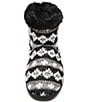 Color:Black/Mutli - Image 4 - Betty Geometric Faux Fur Bootie Slippers