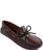 Color:Dark Brown Lariat - Image 1 - Classic Leather Driver Moccasins