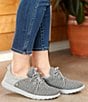 Color:Grey - Image 6 - Suede Eco Anew Recycled Fabric Sneakers