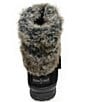 Color:Black - Image 3 - Everett Water Resistant Suede Faux Fur Cold Weather Booties