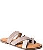 Color:Simply Taupe Multi - Image 1 - Faribee Suede Toe Loop Thong Sandals