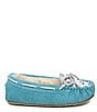 Color:Unicorn Turquoise - Image 2 - Girls' Cassie Suede Moccasins (Infant)