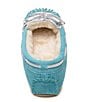 Color:Unicorn Turquoise - Image 3 - Girls' Cassie Suede Moccasins (Toddler)