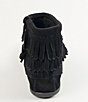 Color:Black - Image 3 - Girls' Double Fringe Suede Boots (Infant)