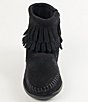 Color:Black - Image 4 - Girls' Double Fringe Suede Boots (Toddler)