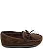 Color:Chocolate - Image 2 - Kids' Boat Suede Moccasins (Youth)
