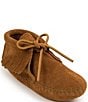 Color:Brown - Image 1 - Kids' Suede Fringe Softsole Boots (Youth)