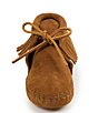 Color:Brown - Image 4 - Kids' Suede Fringe Boot Softsoles (Youth)