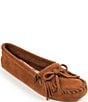 Color:Brown - Image 1 - Kilty Softsole Suede Moccasins