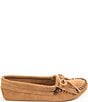 Color:Taupe - Image 2 - Kilty Softsole Suede Moccasins