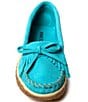 Color:Turquoise - Image 4 - Kilty Tread Suede Moccasins