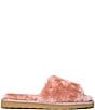 Color:Blush - Image 2 - Lolo Faux Fur Slides