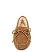 Color:Tan - Image 3 - Men's Sheepskin Softsole Moccasin Slippers