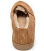 Color:Tan - Image 3 - Men's Twin Gore Suede Sheepskin Slippers