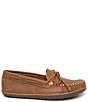 Color:Brown - Image 2 - Men's Water Resistant Tie Tread Moccasin Loafers