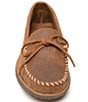 Color:Brown - Image 4 - Men's Water Resistant Tie Tread Moccasin Loafers
