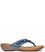 Minnetonka Silverthorne 360 Denim Ornamented Thong Sandals - Image 2