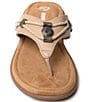 Color:Beige - Image 4 - Silverthorne 360 Leather Thong Sandals