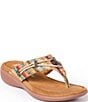 Minnetonka Silverthorne 360 Multi Print Raffia Thong Sandals - Image 1