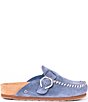 Minnetonka Suede Buckle Clogs - Image 3