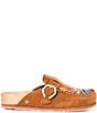 Minnetonka Sunset Embroidered Suede Buckle Clogs - Image 3