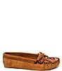 Color:Brown - Image 2 - Thunderbird Animikii Suede Softsole Moccasins