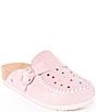 Minnetonka Women's 80th Anniversary Special Edition Suede Rhinestone Buckle Clogs - Image 6