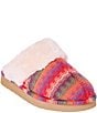 Minnetonka Women's Chesney Horizon Print Faux Fur Lined Mule Slippers - Image 1