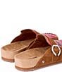 Minnetonka Women's Horizon Multi Stripe Suede Buckle Clogs - Image 3