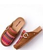 Minnetonka Women's Horizon Multi Stripe Suede Buckle Clogs - Image 5