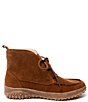 Color:Brown - Image 2 - Women's Tealey Suede Lace-Up Booties