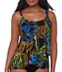 Miraclesuit Amazonia Dazzle Underwire Tankini Swim Top - Image 1