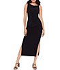 Miraclesuit Aria Solid Asymmetrical Neck Sleeveless Bodycon Dress - Image 1