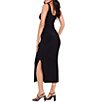 Miraclesuit Aria Solid Asymmetrical Neck Sleeveless Bodycon Dress - Image 3